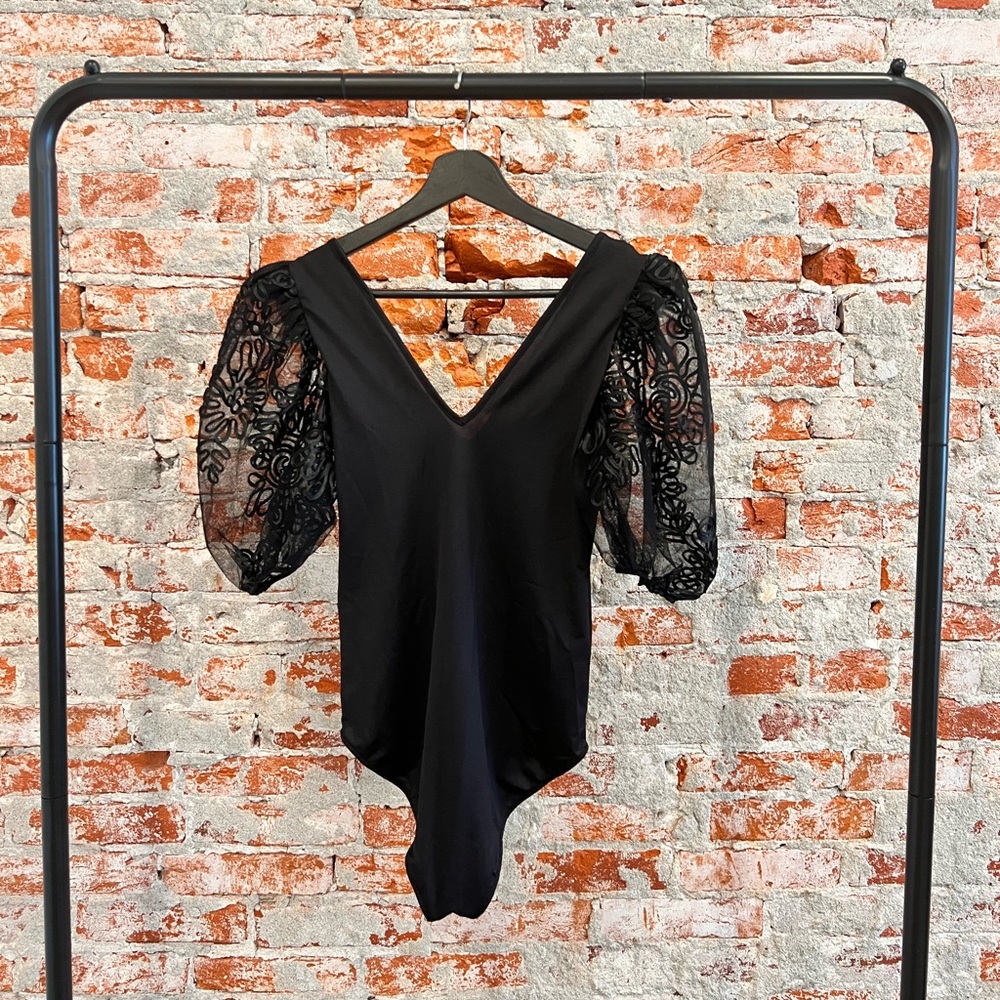 ZARA black bodysuit.